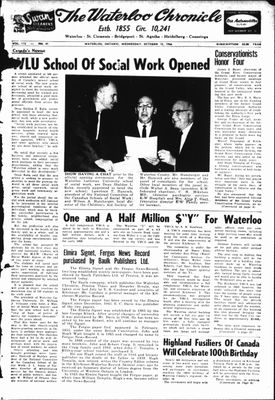 Waterloo Chronicle (Waterloo, On1868), 12 Oct 1966