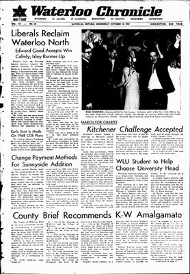 Waterloo Chronicle (Waterloo, On1868), 18 Oct 1967