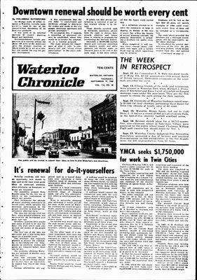 Waterloo Chronicle (Waterloo, On1868), 19 Sep 1968