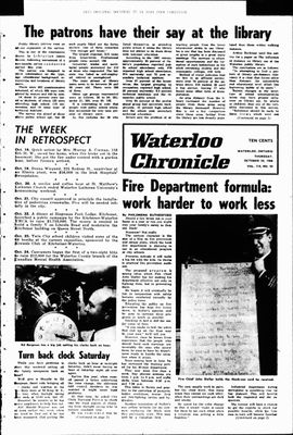 Waterloo Chronicle (Waterloo, On1868), 24 Oct 1968