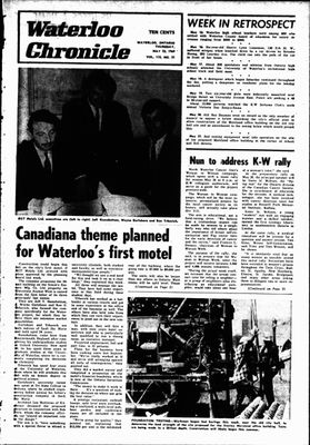 Waterloo Chronicle, 22 May 1969