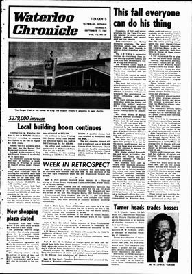 Waterloo Chronicle (Waterloo, On1868), 11 Sep 1969