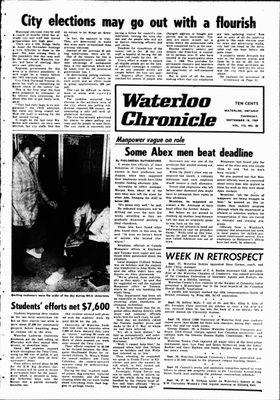 Waterloo Chronicle (Waterloo, On1868), 18 Sep 1969