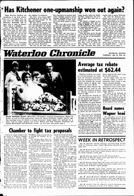 Waterloo Chronicle (Waterloo, On1868), 29 Jan 1970