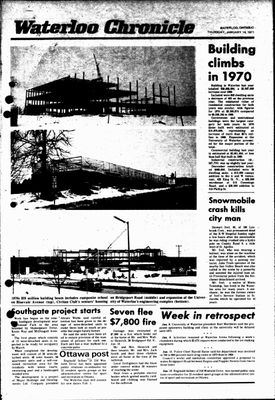 Waterloo Chronicle (Waterloo, On1868), 14 Jan 1971