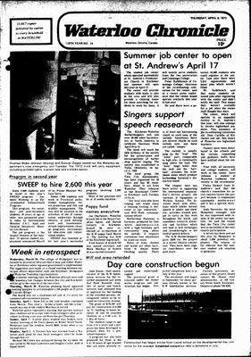 Waterloo Chronicle (Waterloo, On1868), 6 Apr 1972