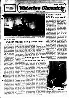 Waterloo Chronicle (Waterloo, On1868), 20 Apr 1972