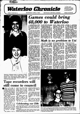 Waterloo Chronicle (Waterloo, On1868), 4 Apr 1973