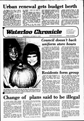 Waterloo Chronicle (Waterloo, On1868), 31 Oct 1973