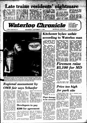 Waterloo Chronicle (Waterloo, On1868), 11 Sep 1974