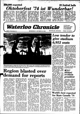 Waterloo Chronicle (Waterloo, On1868), 9 Oct 1974