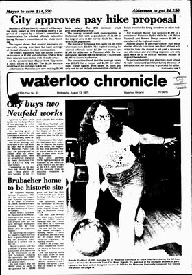 Waterloo Chronicle (Waterloo, On1868), 13 Aug 1975