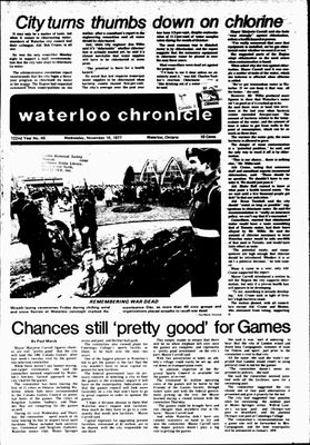 Waterloo Chronicle (Waterloo, On1868), 16 Nov 1977