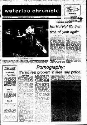 Waterloo Chronicle (Waterloo, On1868), 23 Nov 1977