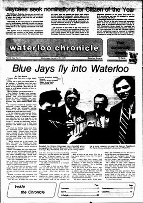 Waterloo Chronicle (Waterloo, On1868), 18 Jan 1978