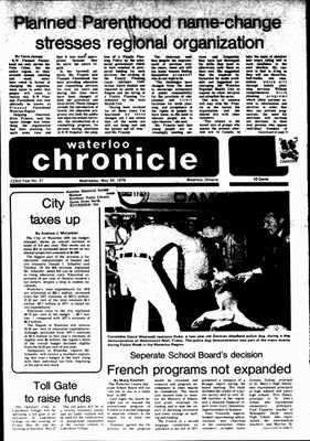 Waterloo Chronicle (Waterloo, On1868), 24 May 1978