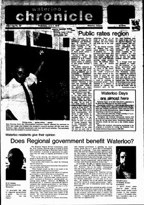 Waterloo Chronicle (Waterloo, On1868), 7 Jun 1978