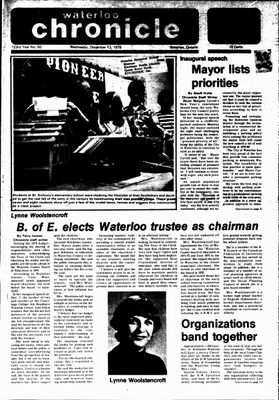 Waterloo Chronicle (Waterloo, On1868), 13 Dec 1978