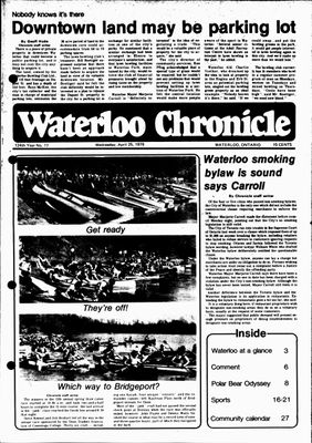 Waterloo Chronicle (Waterloo, On1868), 25 Apr 1979