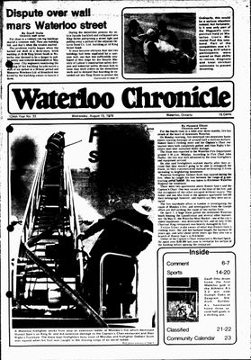 Waterloo Chronicle (Waterloo, On1868), 15 Aug 1979