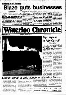 Waterloo Chronicle (Waterloo, On1868), 26 Sep 1979