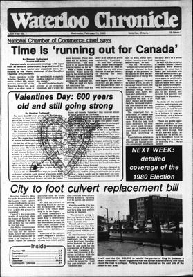 Waterloo Chronicle (Waterloo, On1868), 13 Feb 1980