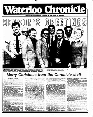 Waterloo Chronicle (Waterloo, On1868), 24 Dec 1980