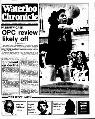 Waterloo Chronicle (Waterloo, On1868), 14 Jan 1981