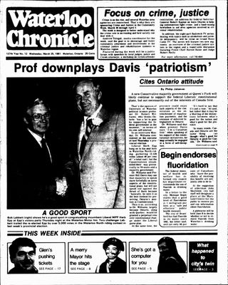 Waterloo Chronicle (Waterloo, On1868), 25 Mar 1981