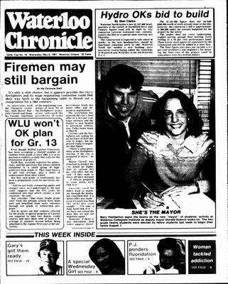 Waterloo Chronicle (Waterloo, On1868), 6 May 1981