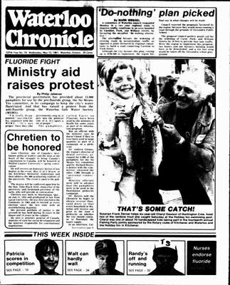 Waterloo Chronicle (Waterloo, On1868), 13 May 1981