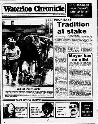 Waterloo Chronicle (Waterloo, On1868), 30 Sep 1981