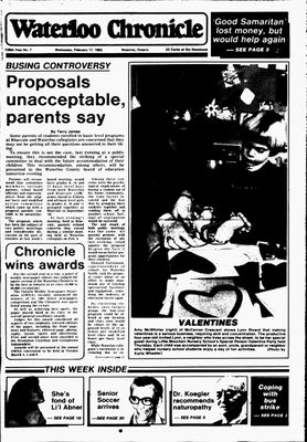 Waterloo Chronicle (Waterloo, On1868), 17 Feb 1982