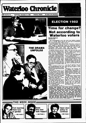 Waterloo Chronicle (Waterloo, On1868), 10 Nov 1982