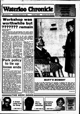 Waterloo Chronicle (Waterloo, On1868), 24 Nov 1982