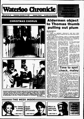 Waterloo Chronicle (Waterloo, On1868), 15 Dec 1982