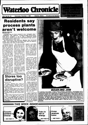 Waterloo Chronicle (Waterloo, On1868), 7 Dec 1983