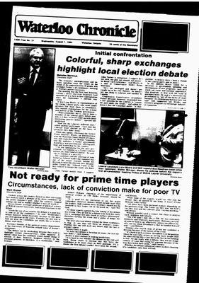 Waterloo Chronicle (Waterloo, On1868), 1 Aug 1984