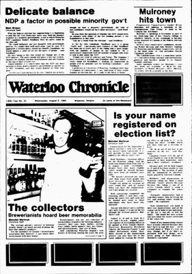 Waterloo Chronicle (Waterloo, On1868), 8 Aug 1984