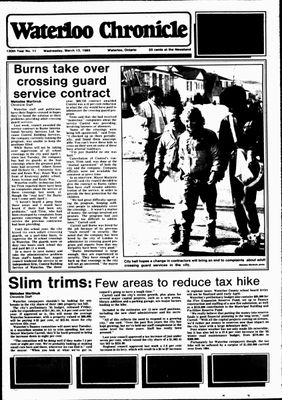 Waterloo Chronicle (Waterloo, On1868), 13 Mar 1985