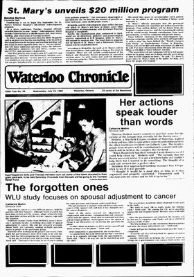 Waterloo Chronicle (Waterloo, On1868), 10 Jul 1985