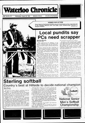 Waterloo Chronicle (Waterloo, On1868), 28 Aug 1985