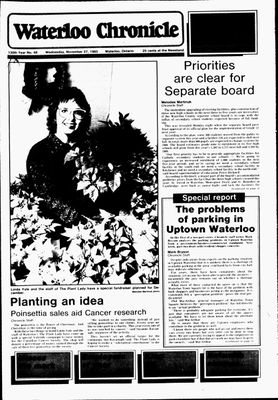 Waterloo Chronicle (Waterloo, On1868), 27 Nov 1985