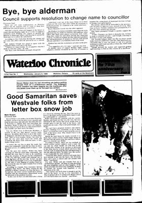 Waterloo Chronicle (Waterloo, On1868), 8 Jan 1986