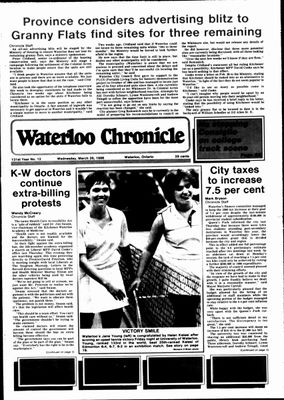 Waterloo Chronicle (Waterloo, On1868), 26 Mar 1986