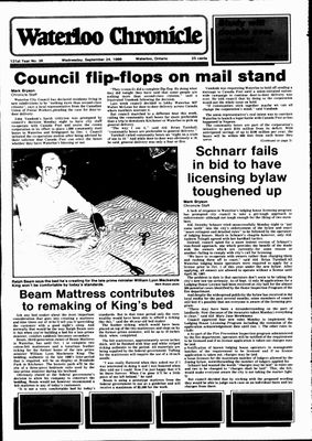 Waterloo Chronicle (Waterloo, On1868), 24 Sep 1986