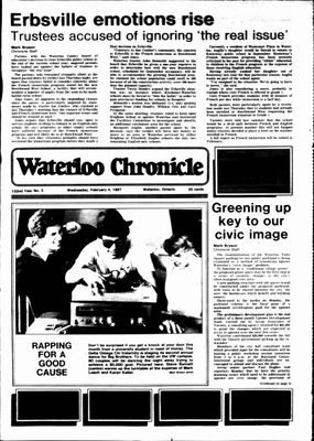 Waterloo Chronicle (Waterloo, On1868), 4 Feb 1987