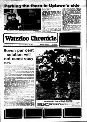 Waterloo Chronicle (Waterloo, On1868), 18 Mar 1987