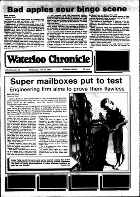 Waterloo Chronicle (Waterloo, On1868), 10 Jun 1987