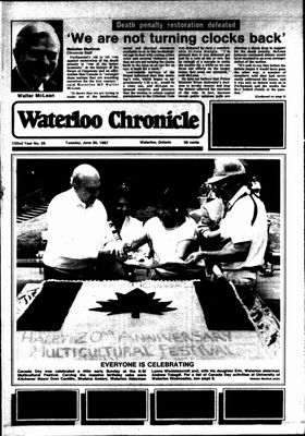 Waterloo Chronicle (Waterloo, On1868), 30 Jun 1987